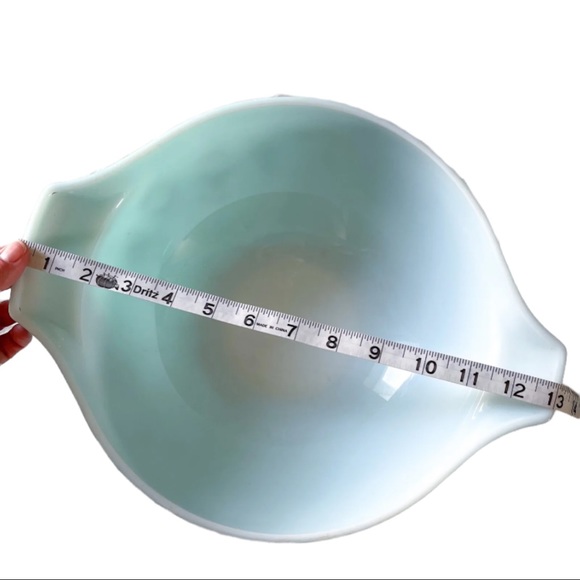 Vintage Pyrex Cinderella Hot Air Balloon Moon Bowl Ovenware Turquoise #444 4 qt - Picture 7 of 9